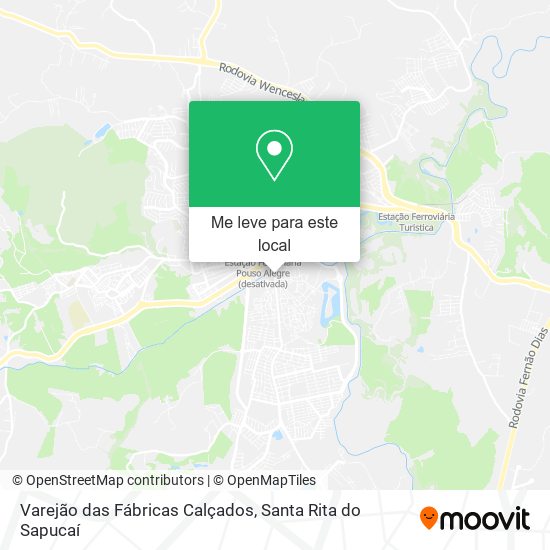 Varejão das Fábricas Calçados mapa