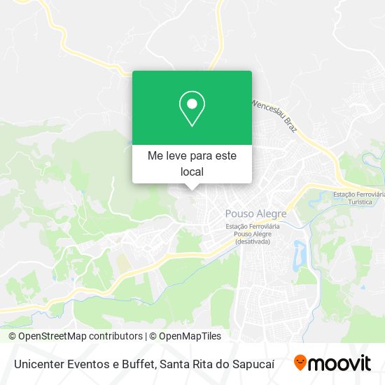 Unicenter Eventos e Buffet mapa