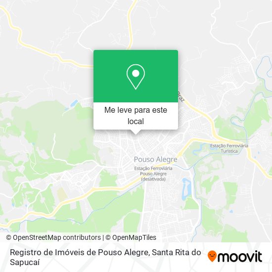 Registro de Imóveis de Pouso Alegre mapa