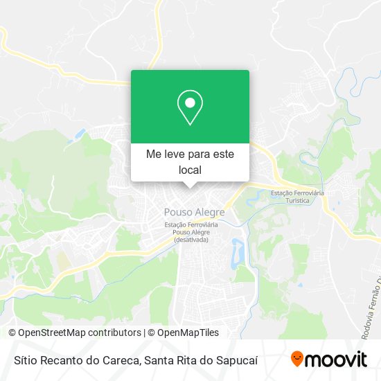 Sítio Recanto do Careca mapa