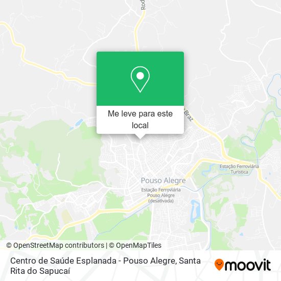 Centro de Saúde Esplanada - Pouso Alegre mapa