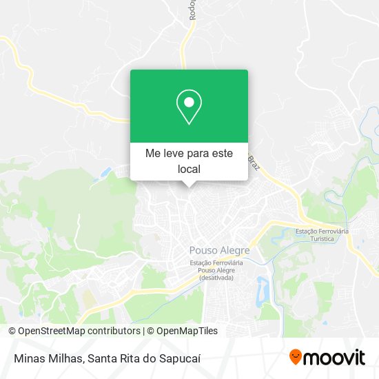Minas Milhas mapa