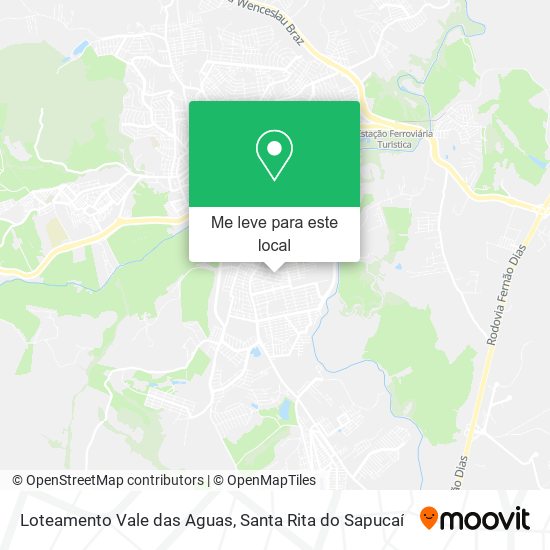 Loteamento Vale das Aguas mapa