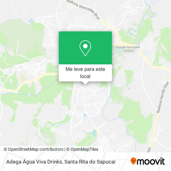 Adega Água Viva Drinks mapa