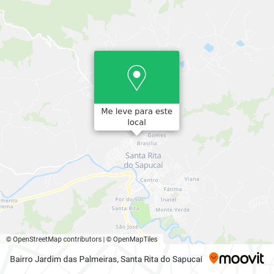 Bairro Jardim das Palmeiras mapa