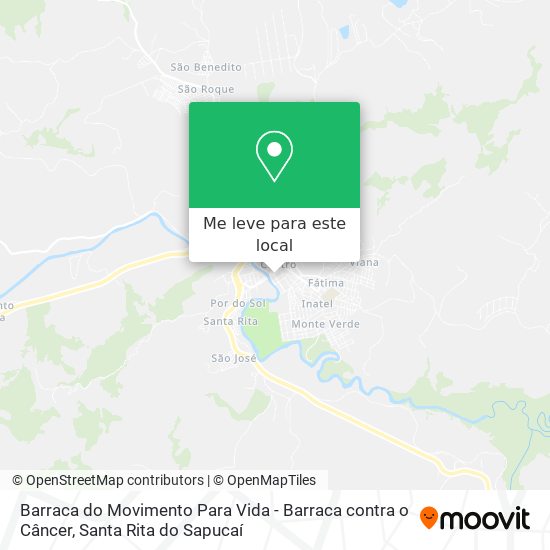 Barraca do Movimento Para Vida - Barraca contra o Câncer mapa