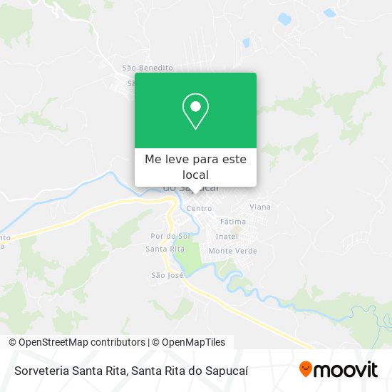Sorveteria Santa Rita mapa