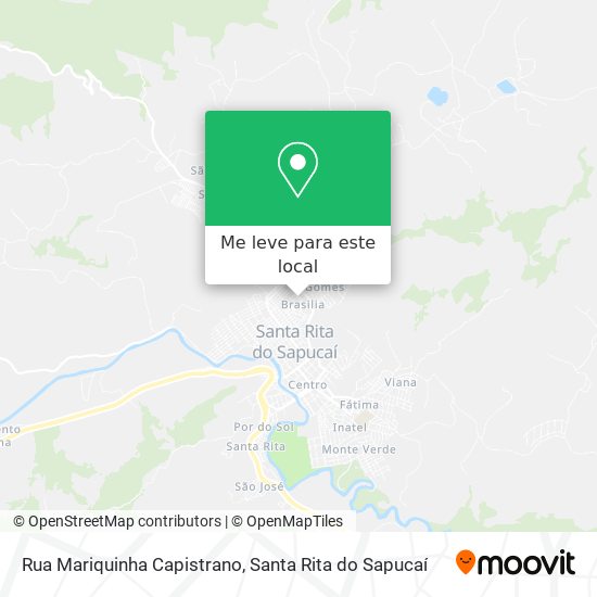 Rua Mariquinha Capistrano mapa