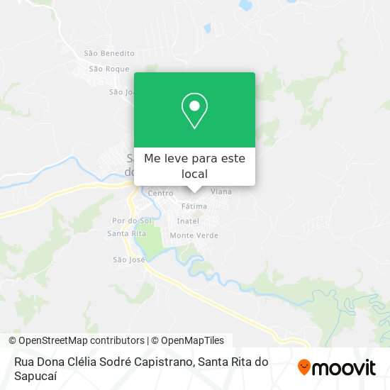 Rua Dona Clélia Sodré Capistrano mapa