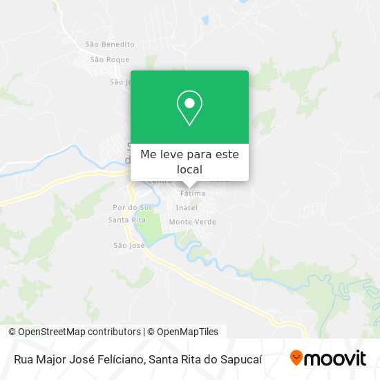 Rua Major José Felíciano mapa
