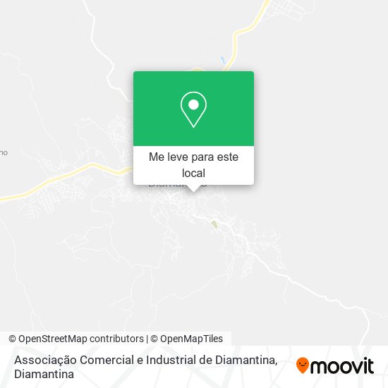 Associação Comercial e Industrial de Diamantina mapa