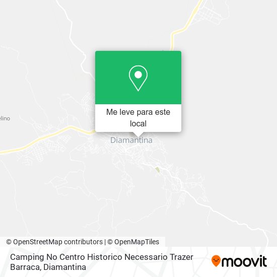 Camping No Centro Historico Necessario Trazer Barraca mapa