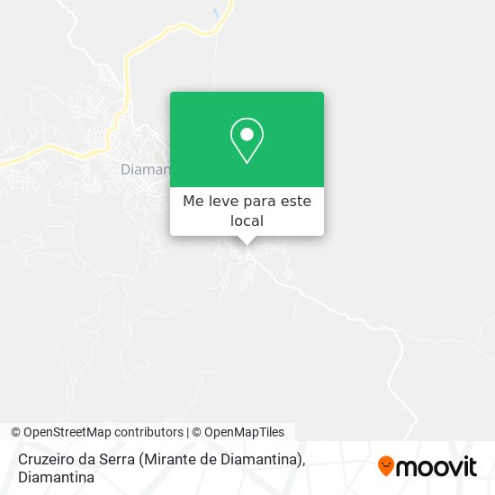 Cruzeiro da Serra (Mirante de Diamantina) mapa