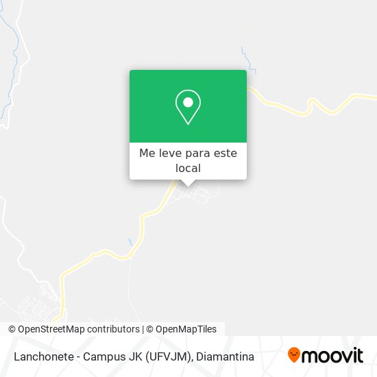 Lanchonete - Campus JK (UFVJM) mapa