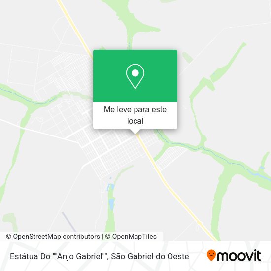 Estátua Do ""Anjo Gabriel"" mapa