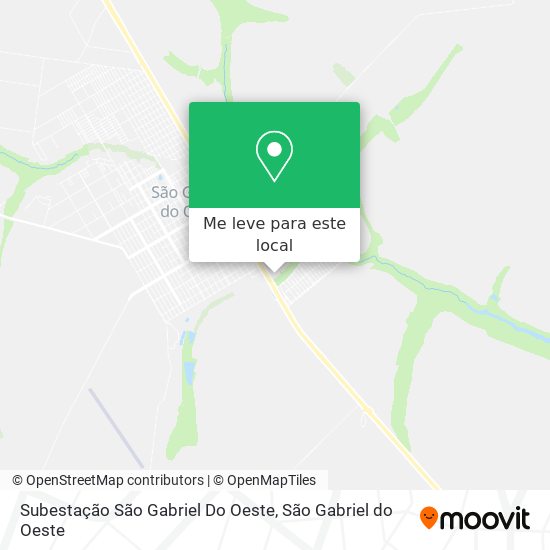 Subestação São Gabriel Do Oeste mapa
