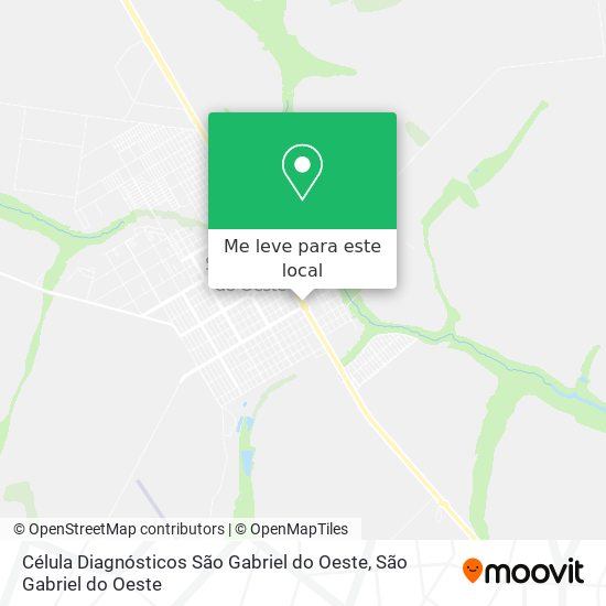 Célula Diagnósticos São Gabriel do Oeste mapa