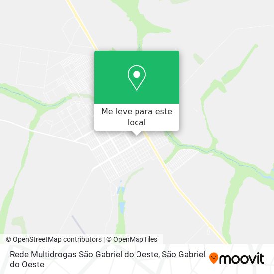 Rede Multidrogas São Gabriel do Oeste mapa