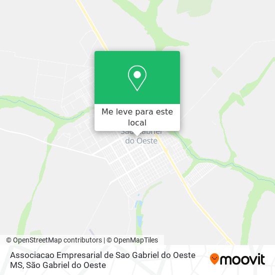 Associacao Empresarial de Sao Gabriel do Oeste MS mapa