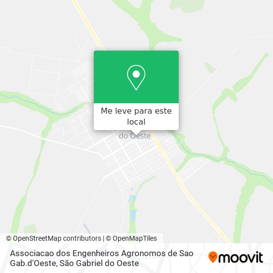 Associacao dos Engenheiros Agronomos de Sao Gab.d'Oeste mapa