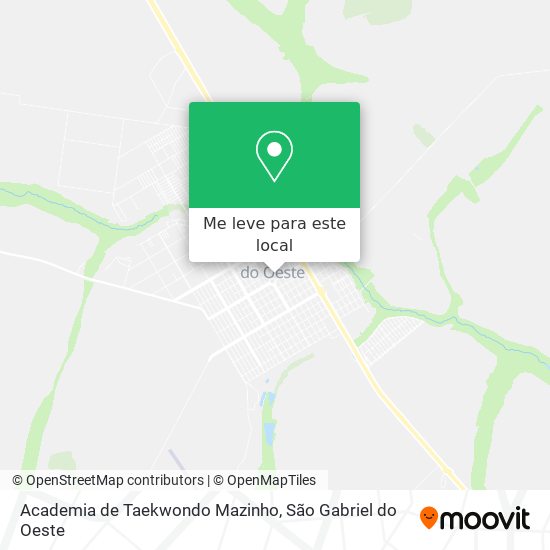 Academia de Taekwondo Mazinho mapa