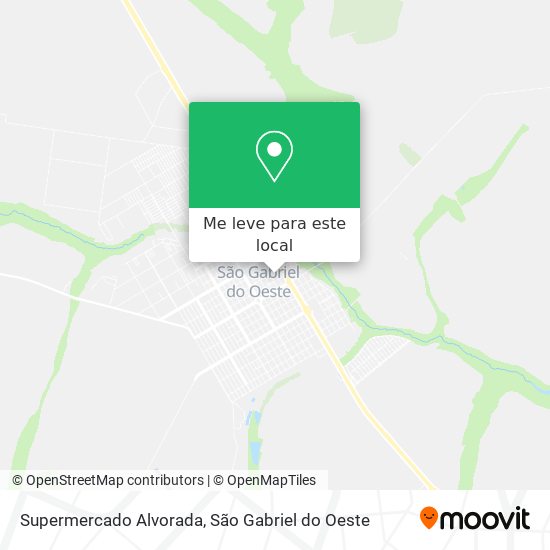 Supermercado Alvorada mapa