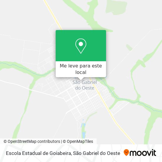 Escola Estadual de Goiabeira mapa