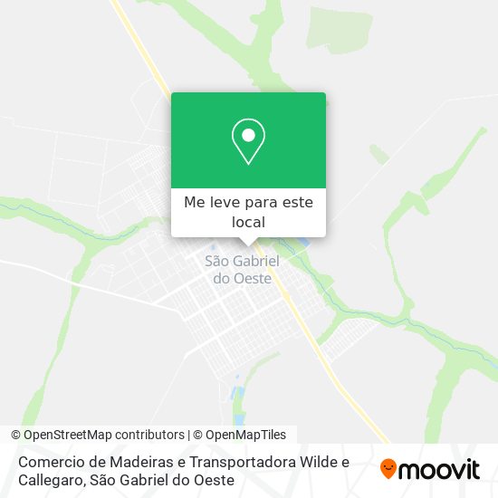 Comercio de Madeiras e Transportadora Wilde e Callegaro mapa