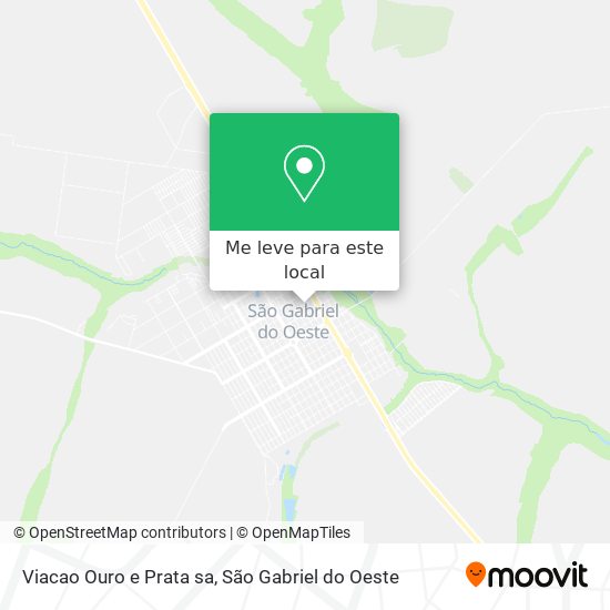 Viacao Ouro e Prata sa mapa