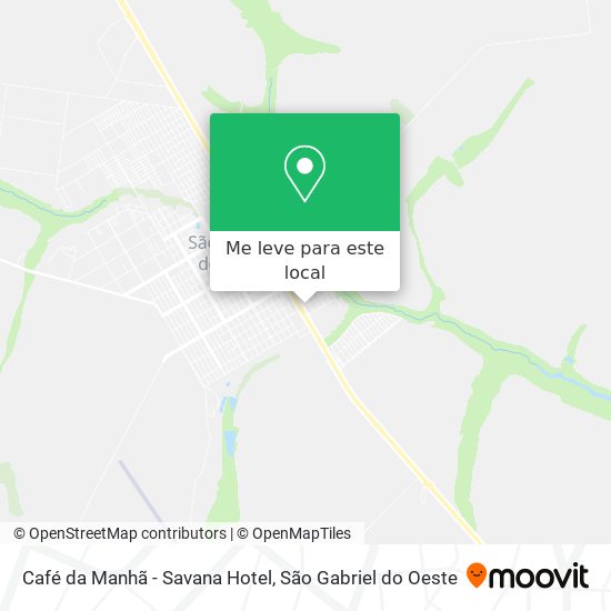 Café da Manhã - Savana Hotel mapa