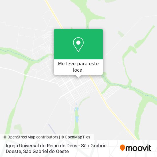 Igreja Universal do Reino de Deus - São Grabriel Doeste mapa