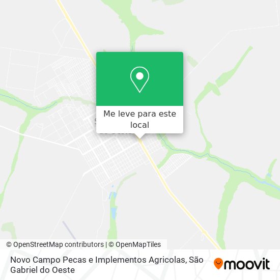 Novo Campo Pecas e Implementos Agricolas mapa