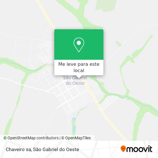 Chaveiro sa mapa