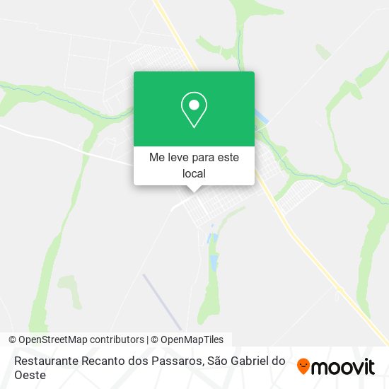 Restaurante Recanto dos Passaros mapa