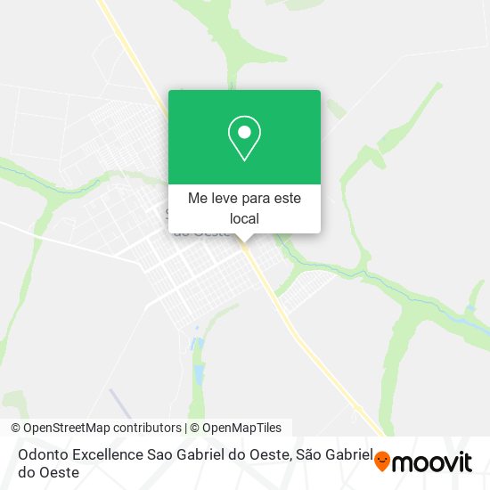 Odonto Excellence Sao Gabriel do Oeste mapa