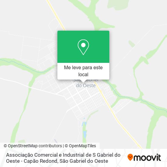 Associação Comercial e Industrial de S Gabriel do Oeste - Capão Redond mapa