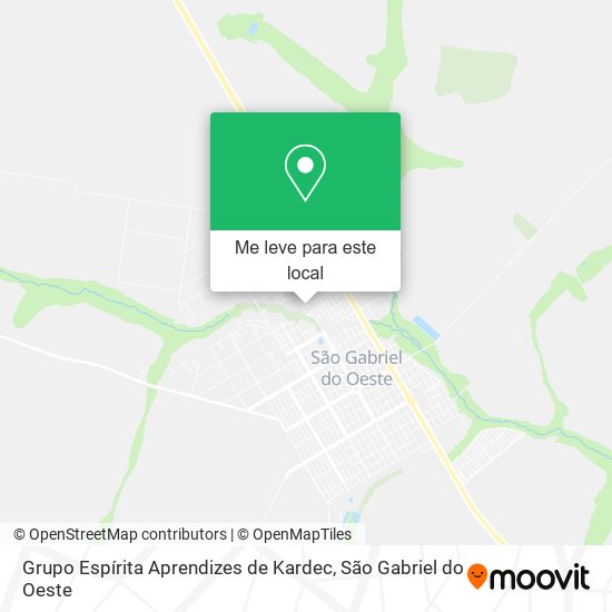 Grupo Espírita Aprendizes de Kardec mapa