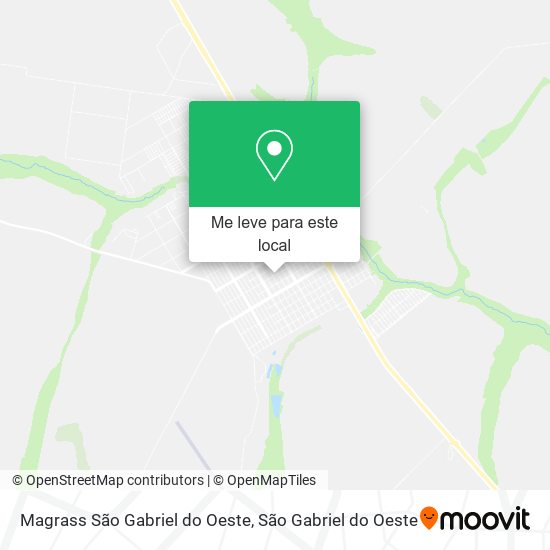 Magrass São Gabriel do Oeste mapa