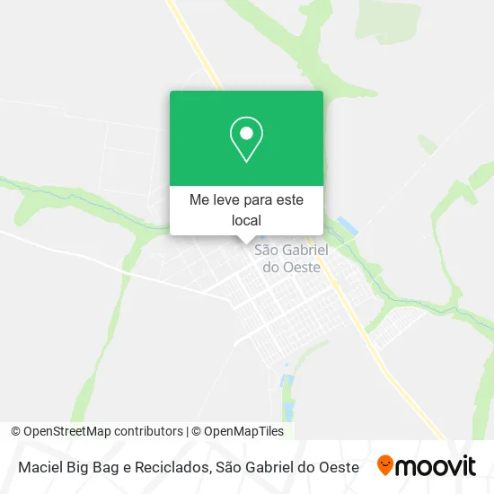 Maciel Big Bag e Reciclados mapa