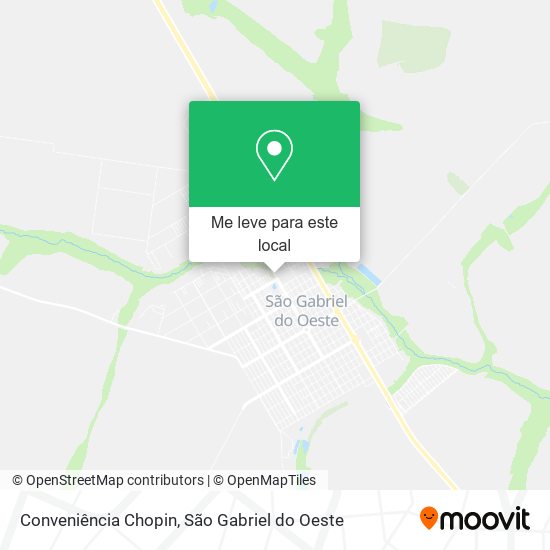Conveniência Chopin mapa