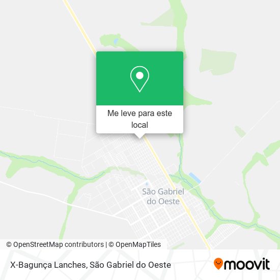 X-Bagunça Lanches mapa