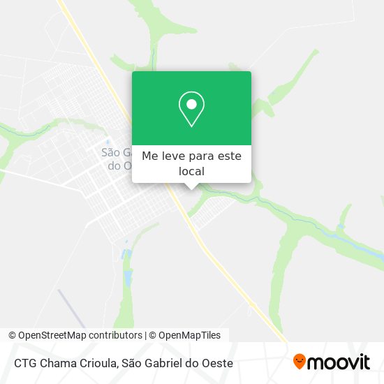 CTG Chama Crioula mapa