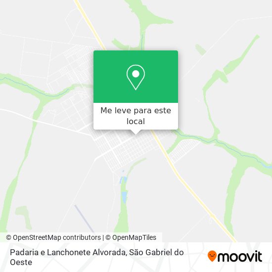 Padaria e Lanchonete Alvorada mapa