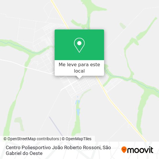 Centro Poliesportivo João Roberto Rossoni mapa