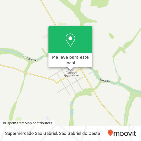 Supermercado Sao Gabriel mapa