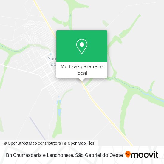 Bn Churrascaria e Lanchonete mapa