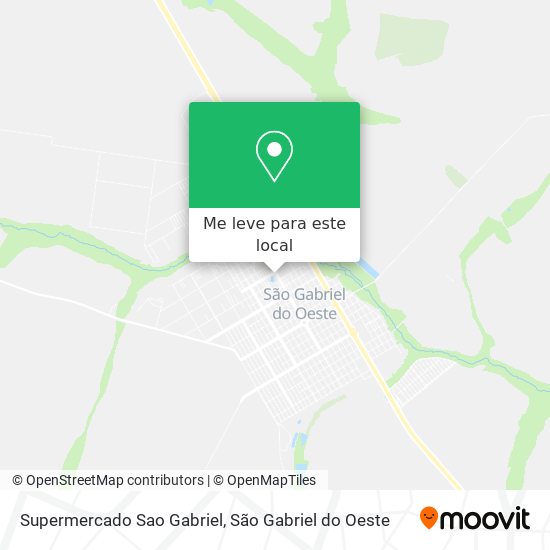 Supermercado Sao Gabriel mapa