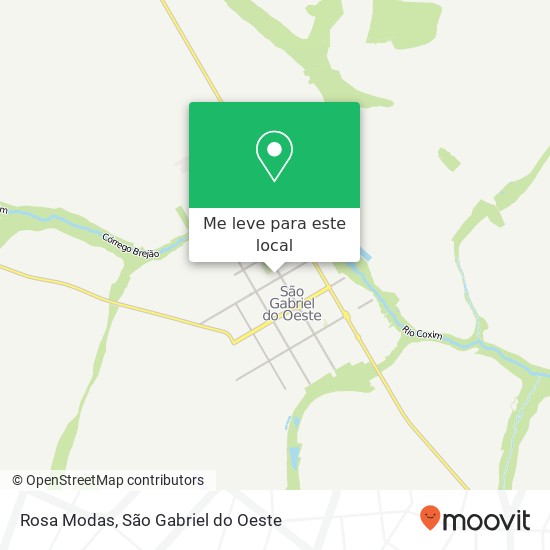 Rosa Modas, Rua Piauí, 95 São Gabriel do Oeste São Gabriel do Oeste-MS 79490-000 mapa