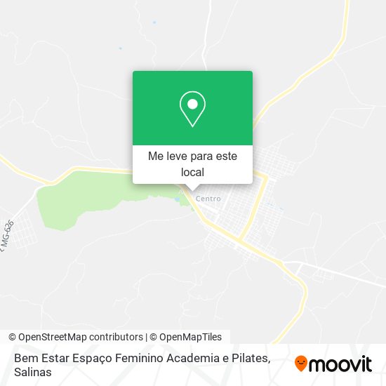 Bem Estar Espaço Feminino Academia e Pilates mapa