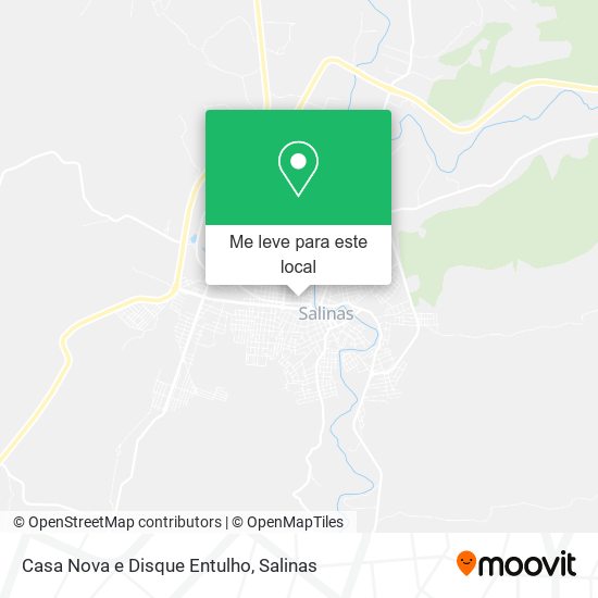 Casa Nova e Disque Entulho mapa